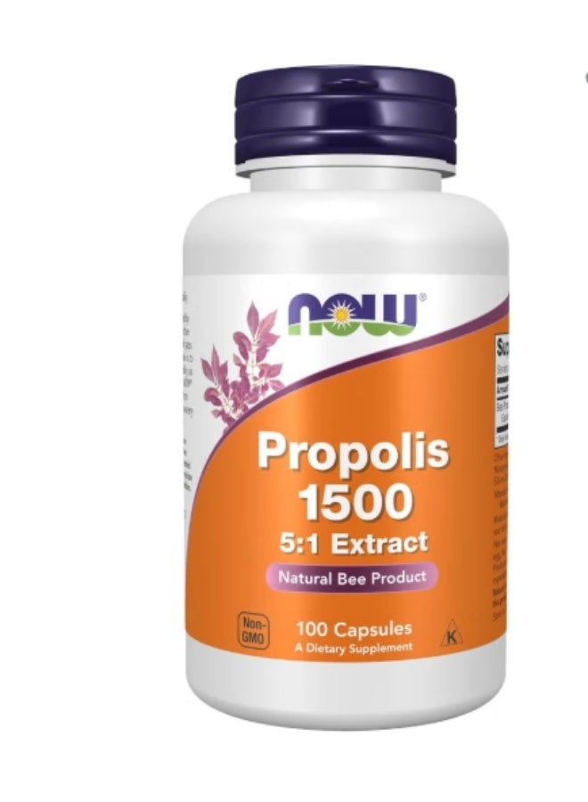now Propolis 1500 5:1 Extract - 100 Capsules - Image 3